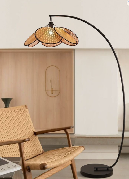Mid-Century Retro Fishing Floor Lamp