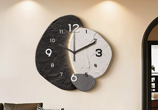 Mid-Century Style Shi Lai Yun Zhuan Wall Clock Wall-Mounted Living Room Decoration