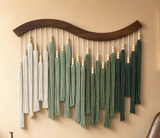 Nordic Style Tassel Tapestry Handmade Woven Wall Background Wall Decoration