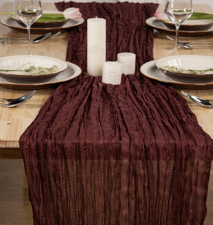 Bali Yarn Table Runner Light Luxury High-End Mid-Century Twist Tablecloth Wedding Party Decoration