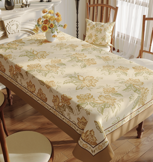 American Dining Table Tablecloth Waterproof Oil-Proof Wash-Free Anti-Scalding PVC Placemat Light Luxury High-End Coffee Table Desktop Protection Mat